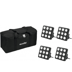 Eurolite Set 4x LED Party Panel RGB+UV + Soft Bag TILBUD NU
