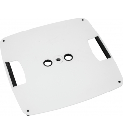 Omnitronic BPS-2 Loudspeaker Stand/Base Plate white TILBUD NU