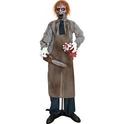 Halloween Dekoration, Animeret Figur med Lys- og Lydeffekter, Edward, den Savend