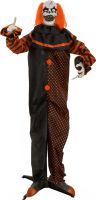 Europalms Halloween Figure Pop-Up Clown, animated, 180cm