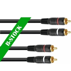 Omnitronic RCA cable 2x2 10m "B-STOCK" TILBUD NU