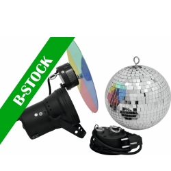 Eurolite Mirror Ball Set 20cm with Pinspot "B-STOCK" TILBUD NU
