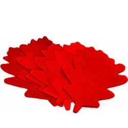 TCM FX Slowfall Confetti Oak Leaves 120x120mm, red, 1kg TILBUD NU