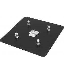 Alutruss QUADLOCK End Plate M10-Male 50cm x 50cm bk TILBUD NU