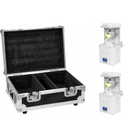 Eurolite Set 2x LED TSL-350 Scan COB white + Case TILBUD NU