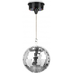 MB20ML Diskokugle 20cm med motor og LED-lys TILBUD NU