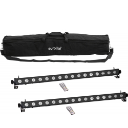 Eurolite Set 2x LED PIX-16 QCL Bar + Soft Bag TILBUD NU
