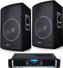 Højttalersystem Pro+ 800Watt / 15" bas med forstærker (ekstra forstærker power!) Højttalersystem Pro+ 800Watt / 15" bas med forstærker (ekstra forstærker power!)