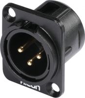 HICON XLR mounting plug 3-pin HI-X3DM