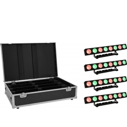 Eurolite Set 4x LED PMB-8 COB QCL 30W Bar + Case TILBUD NU