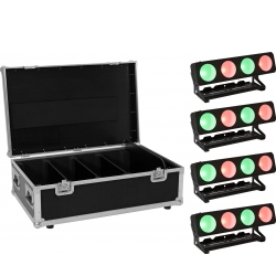 Eurolite Set 4x LED PMB-4 COB QCL 30W Bar + Case TILBUD NU