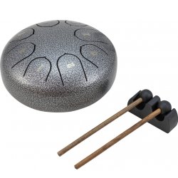 Dimavery TD-8 Steel Tongue Drum, silver TILBUD NU