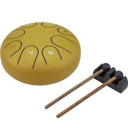 Dimavery TD-8 Steel Tongue Drum, gold TILBUD NU