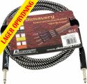 Musikkinstrumenter, Dimavery Instrument-cable, 3m, bk/sil