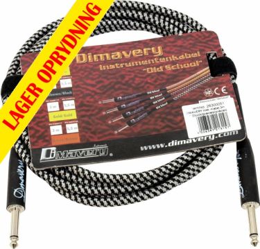 Dimavery Instrument-cable, 3m, bk/sil