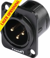 HICON XLR mounting plug 3pin HI-X3DM