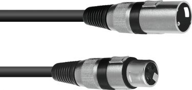 Omnitronic XLR cable 3pin 0.5m bk
