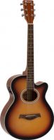 Musical Instruments, Dimavery AW-400 Western guitar, sunburst