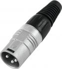 Cables & Plugs, HICON XLR plug 3pin HI-X3CM