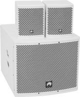 Omnitronic Set MOLLY-12A Subwoofer active + 2x MOLLY-6 Top 8 Ohm, white
