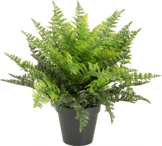 Europalms Fern bush in pot, artificial plant, 51 leaves, 48cm