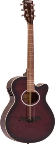 Dimavery AW-400 Western guitar, redburst