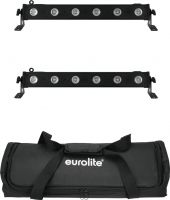 Eurolite Set 2x LED BAR-6 QCL RGBA + Soft Bag