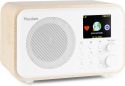 WIFI Internet Radio, Transportabel model med Bluetooth / Batteri / Tydeligt farvedisplay / Hvid