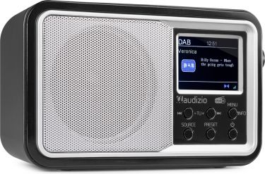 DAB Radio 'God Standard Radio' med DAB/DAB+/FM/Vækkeur/Bluetooth højttaler, ALT-I EN, Sølv