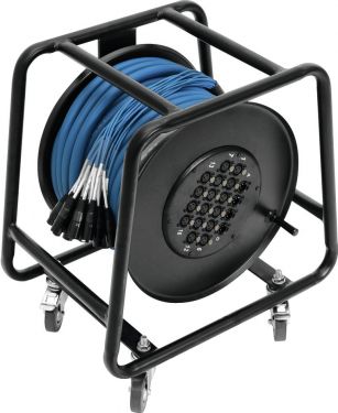 Omnitronic Multicore Stagebox 16/4 30m cable reel