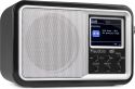 DAB Radio 'God Standard Radio' med DAB/DAB+/FM/Vækkeur/Bluetooth højttaler, ALT-I EN, Sølv