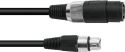 Speakon - XLR Cables, Omnitronic Adaptercable Speaker(F)/XLR(F) 1m bk