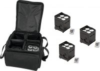 Eurolite Set 4x AKKU UP-4 QCL Spot QuickDMX + SB-4 Soft Bag L