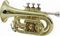 Trompet, Dimavery TP-300 Bb Pocket Trumpet, gold