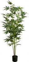 Udsmykning & Dekorationer, Europalms Cannabis-plant,textile, 150cm