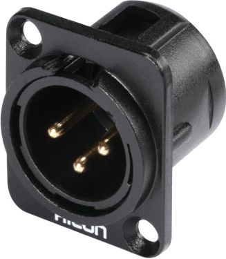 HICON XLR mounting plug 3pin HI-X3DM-G