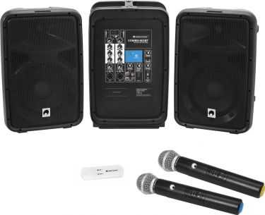 Omnitronic Set COMBO-160BT active PA system + UWM-2HH USB Wireless mic set