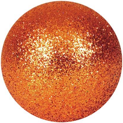 Europalms Deco Ball 3,5cm, copper, glitter 48x