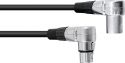 XLR - XLR, Omnitronic XLR cable 3pin 3m 90° bk
