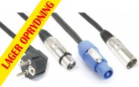 CX03-15 Audio Combi Cable Schuko - XLR F / Powerconnector A - XLR M 15m