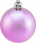 Julepynt, Europalms Deco Ball 6cm, pink, metallic 6x