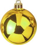 Julepynt, Europalms Deco Ball 7cm, gold 6x