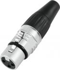 XLR (3 pin), HICON XLR plug 3pin HI-X3CF-V