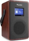 Transportabel DAB Radio og Bluetooth højttaler, simpel og brugervenlig, DAB/DAB+/FM/Bluetooth, Sort
