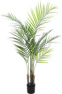 Kunstige planter, Europalms Areca palm with big leaves, artificial plant, 125cm
