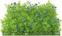 Artificial plants, Europalms Grass mat, artificial, green-purple, 25x25cm