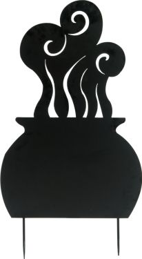 Europalms Silhouette Metal Witch Pot, 83cm