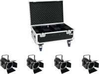 Eurolite Set 4x LED THA-40PC bk + Case