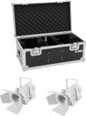 Eurolite Set 2x LED THA-40PC wh + Case