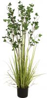 Kunstige planter, Europalms Evergreen shrub with grass, artificial plant, 152cm